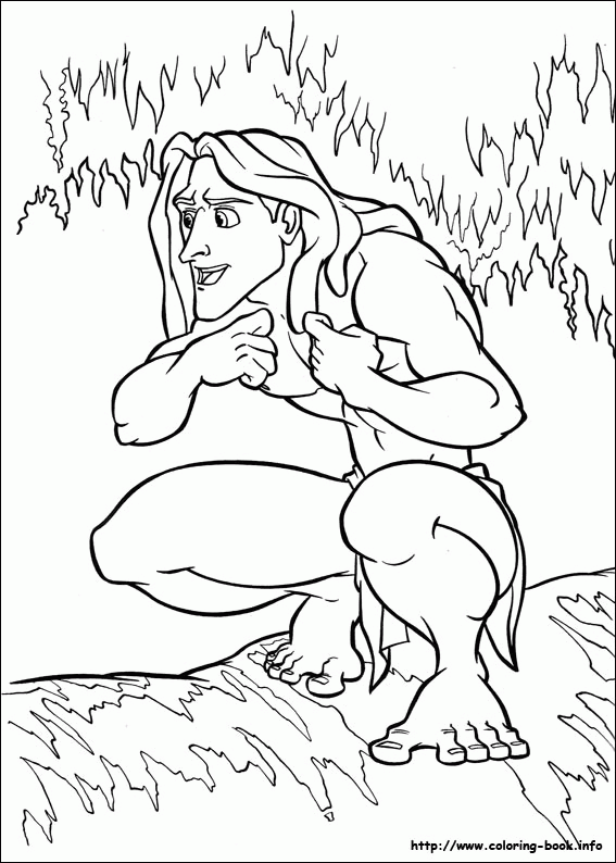 Tarzan kolorowanki